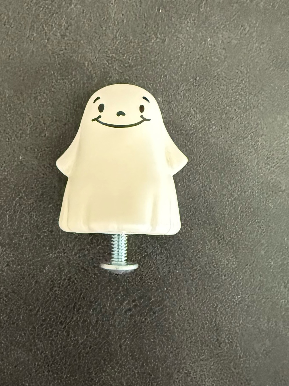 Longaberger White Smiling Ghost 2004 Boo Basket Knob